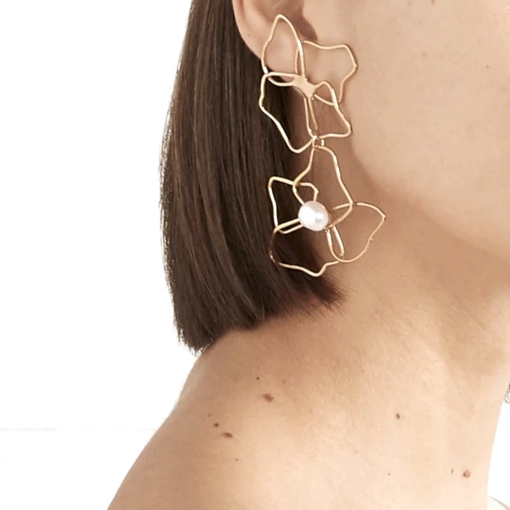 Flowers Drop Earrings